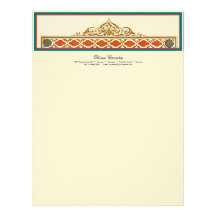 Elegant Ornate Vintage Header Letterhead Template
