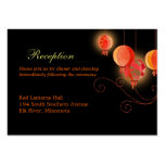 Elegant Paper Lanterns Wedding Reception (3.5x2.5) Business Cards