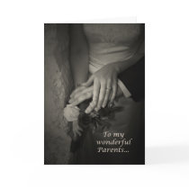 Elegant Parents Thank You for Wedding Help Card