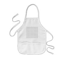 Elegant pattern, light grey and white. aprons