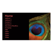 Elegant Peacock Business Card Template