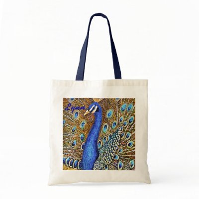 Elegant Peacock Tote Bags by TamsterG
