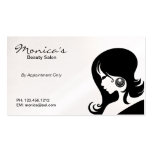 Elegant  Pearl Beauty Salon with Appointment Date Business Card