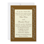 Elegant Pearls on Ivory Wedding Invitation
