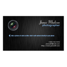 Elegant Photography Business Card w/ QR Code II