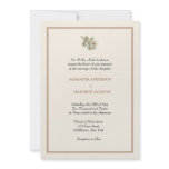 Elegant Pine Cone Wedding Invitation