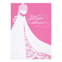Elegant Pink Bridal Shower Invitation invitations