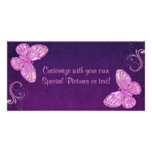 "Elegant Pink Butterfly" Beautiful Expressions Photo Greeting Card