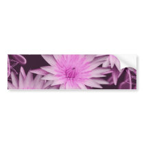 Elegant pink lillies cutomizable bumper stickers