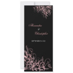Elegant Pink Swirls Save the Date Announcement
