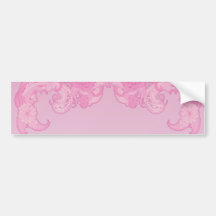 Elegant pinkish creative design bumper sticker