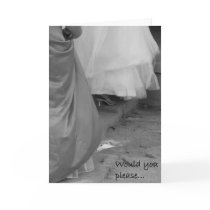Elegant "Please be My Matron of Honour" Card