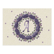 Elegant Plum A Post Card