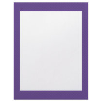 elegant purple damask circles on blue background letterhead