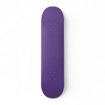 elegant purple damask circles on blue background custom skate board