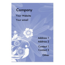 Elegant Purple Floral Business Card
