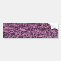 Elegant Purple Fur Bumper Sticker