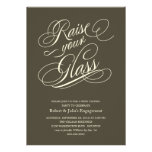 Elegant Raise Your Glass Party Invitations