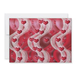 Elegant red hearts floating on white
