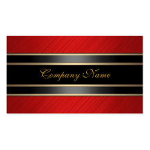 Elegant Red Metal Black Bronze Business Card Templates