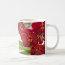 Elegant Red Orchids Photo Mug