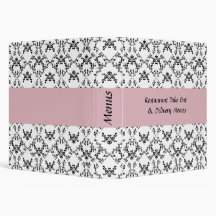 Elegant Restaurant take out Menu Binder