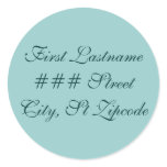 elegant return address label sticker