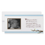 Elegant Ribbon Announcement Custom Photo Card