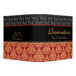 Elegant Rich Damask Restaurant Reservation Book
