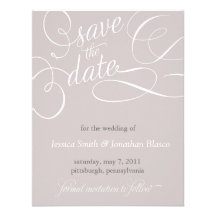 Elegant Save the Date Announcement