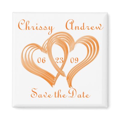 Elegant Save the Date Personalize Magnet by dizzypixels