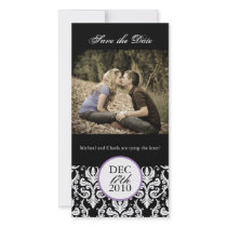 Elegant Save the Date Photocard Photo Greeting Card