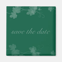 Elegant Save The Date Vines Magnets