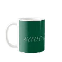Elegant Save The Date Vines Coffee Mug