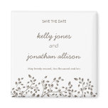 Elegant Save the Date Wedding Magnet