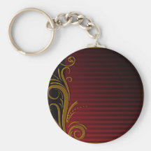 Elegant Scroll Design Keychain