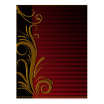 Elegant Scroll Design Post Card