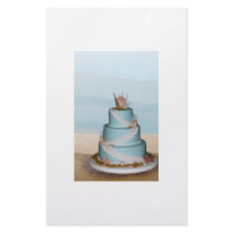 Elegant Sea Shell Wedding cake Flyers