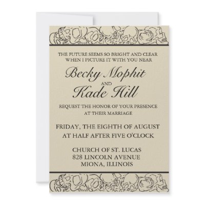 Elegant Skull Invitation by fancybelle