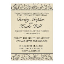 Elegant Skull Invitation