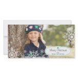 Elegant Snowflake Christmas Photo Card