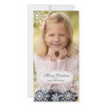 Elegant Snowflake Christmas Photo Card