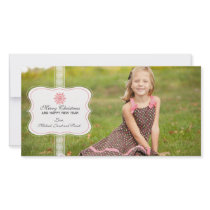 Elegant Snowflake Christmas Photo Card