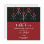 Elegant Snowflake Ornament Holiday Party Personalized Invites