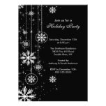 Elegant Snowflakes Holiday Party Invitation