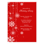 Elegant Snowflakes Holiday Party Invitation