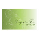 Elegant Soft Green Salon or Spa Business Card