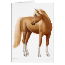 Elegant Sorrel Horse Card
