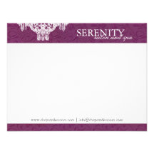Elegant Spa and Salon Notecards Invitations