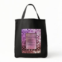 Elegant Sparkling Purple Custom Frame Designs Bag